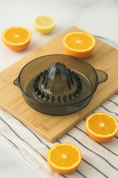 Akrilik Füme Narenciye Limon & Portakal Sıkacağı Pratik Portakal Sıkacağı ürün görseli