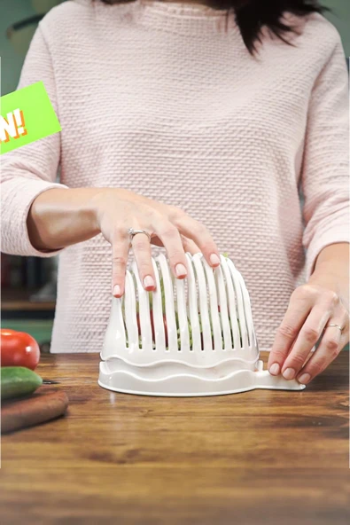 Pratik Salata Ve Meyve Dilimleyici & Pratik Süzgeç - Resim 4
