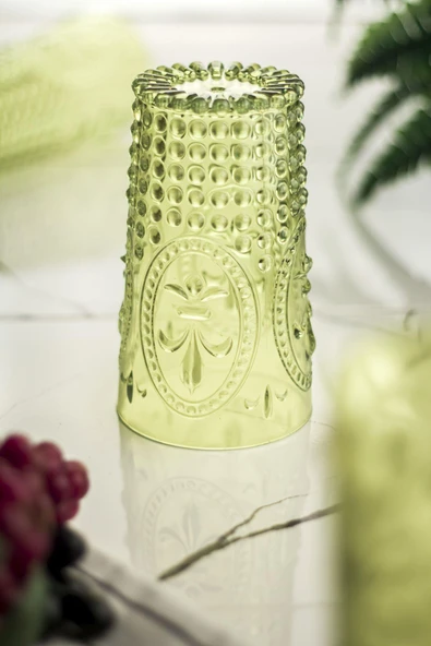 Akrilik Yeşil 6 Lı Uzun Bardak & Su Meşrubat Bardağı 750 ml ( Büyük Boy & Cam Değildir ) - Resim 3