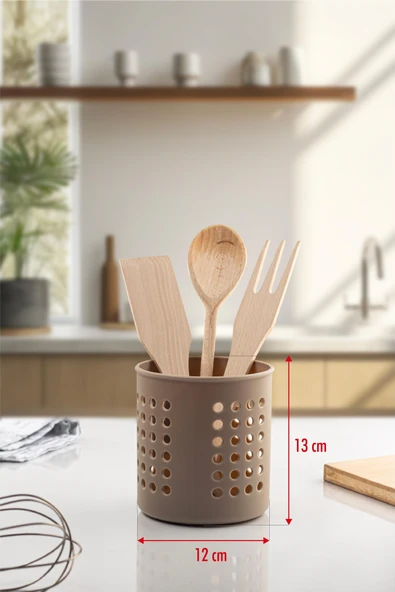 Vizon Silindir Dik Kaşıklık &  Tezgah Üstü Düzenleyici & Servis Standı - Resim 4