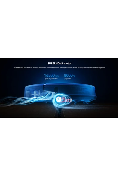 Lydsto S1 Max - 8000 Pa - Yapay Zeka Akıllı Robot Süpürge - 7