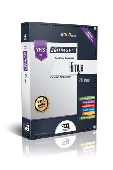 TANDEM YAYINLARI Gold Serisi Kimya YKS TYT 21 Fasikül Eğitim Seti ürün görseli