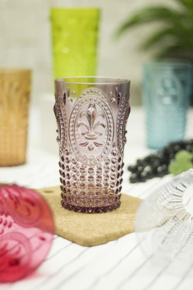 Akrilik Renkli 6'lı Uzun Bardak & Su Meşrubat Bardağı 750 ml ( Büyük Boy & Cam Değildir ) - Resim 5