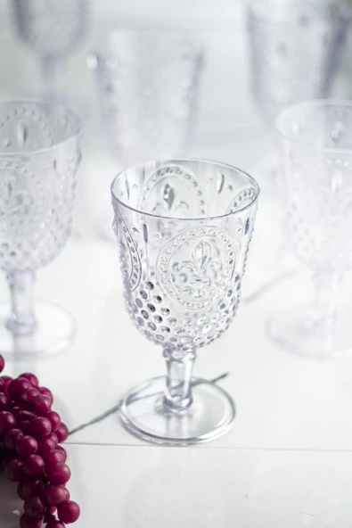 Akrilik Şeffaf Tekli Kadeh & Su Meşrubat Kahve Yanı Bardağı 450 ml ( Cam Değildir ) ürün görseli 1