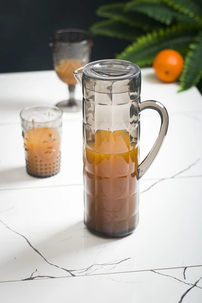 Akrilik Allegra 1,5 Lt Füme Sürahi (Buzdolabı Kapak Rafına Sığar) - Resim 3