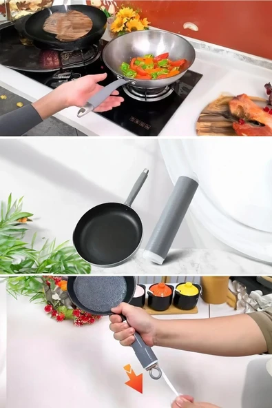 Silikon Saplı Pratik Mutfak Gereci Kaplama Uçlu Çok Amaçlı 14 cm - Resim 2