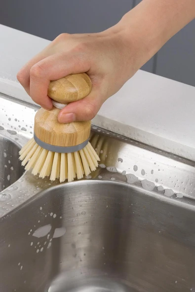 Bambu Bulaşık Temizlik Fırçası & Mutfak Banyo Temizlik Fırçası - Resim 2