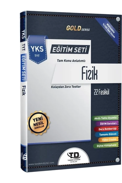 TANDEM YAYINLARI YKS GOLD SERİSİ TYT FİZİK FASİKÜL ürün görseli