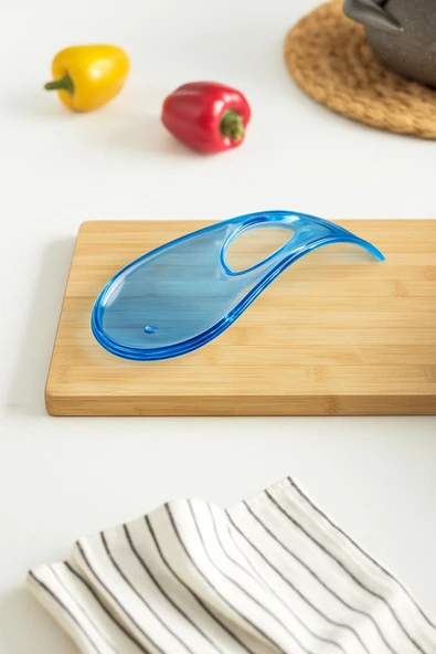 Akrilik Mavi Tezgah Üstü Kirli Kaşıklık & Kepçe Altlığı - Resim 4