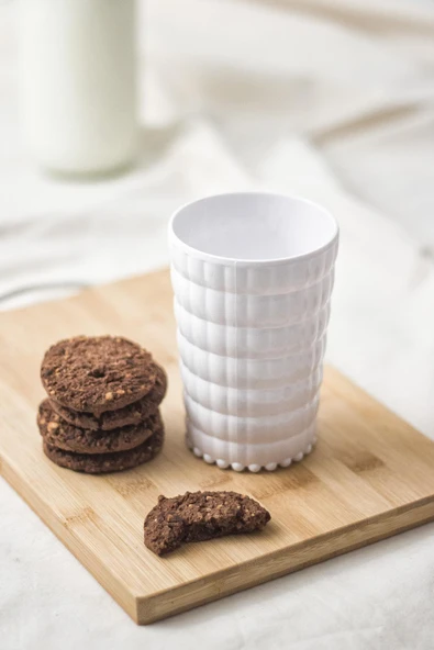 Allegra Beyaz Akrilik Bardak 6'lı Set | 400 ml | Kırılmaya Dayanıklı, Cam Değildir | Su, Meşrubat ve Sunum İçin İdeal