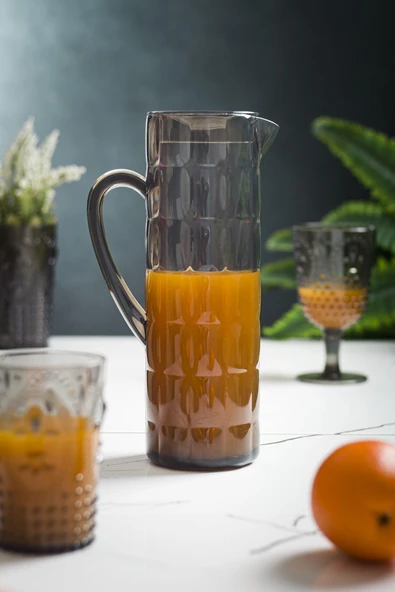 Akrilik Allegra 1,5 Lt Füme Sürahi (Buzdolabı Kapak Rafına Sığar) - Resim 2