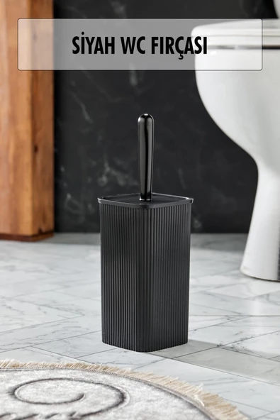 WC Fırçası & Tuvalet Fırçası Siyah 2 Parça ürün görseli 1