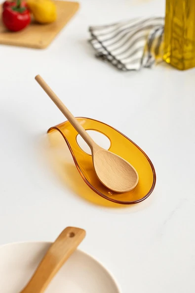 Akrilik Bal Tezgah Üstü Kirli Kaşıklık & Kepçe Altlığı - Resim 2