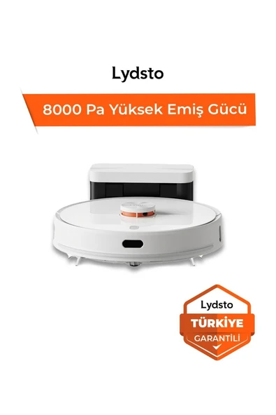 Lydsto S1 D Max - 8000 Pa - Yapay Zeka Akıllı Robot Süpürge - Türkiye Garantili