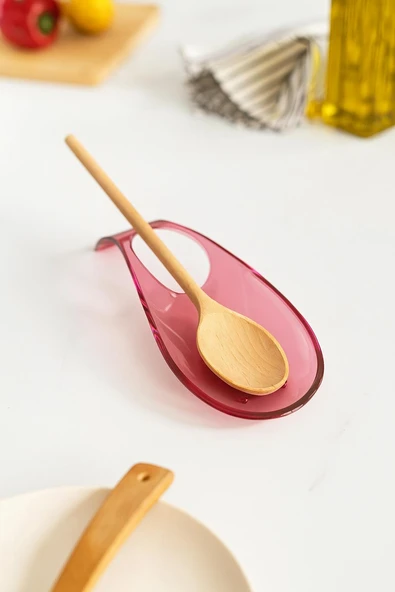 Akrilik Mürdüm Tezgah Üstü Kirli Kaşıklık & Kepçe Altlığı - Resim 2