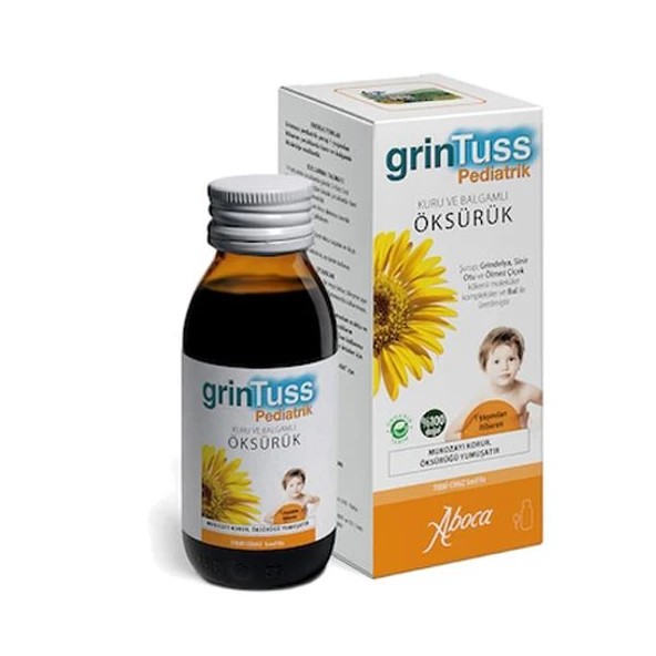 GrinTuss Çocuk Öksürük Şurubu 128 gr - SKT:03/2027 ürün görseli 1
