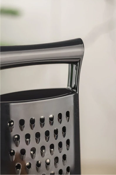 Akrilik Siyah El Kesmeyen Hazneli Rende - Resim 4