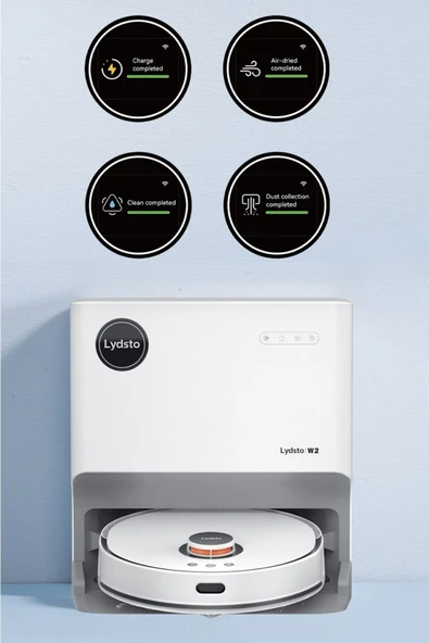Lydsto W2 Plus 8000 Pa Toz Toplama Üniteli Robot Süpürge - ( Türkiye Garantili ) - 7