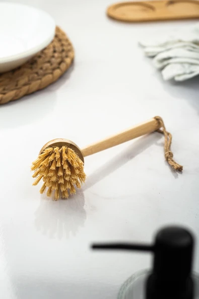 Bambu Temizlik Fırçası - Resim 3