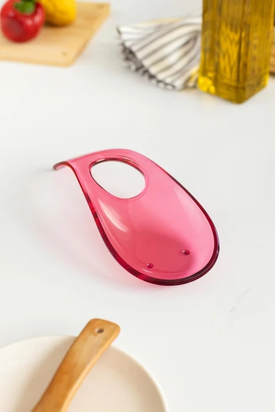 Akrilik Mürdüm Tezgah Üstü Kirli Kaşıklık & Kepçe Altlığı - Resim 3