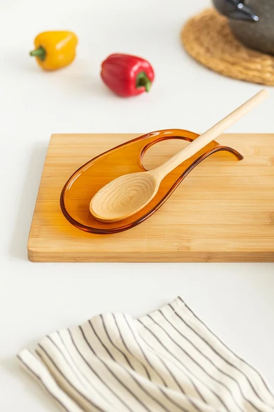 Akrilik Bal Tezgah Üstü Kirli Kaşıklık & Kepçe Altlığı - Resim 5