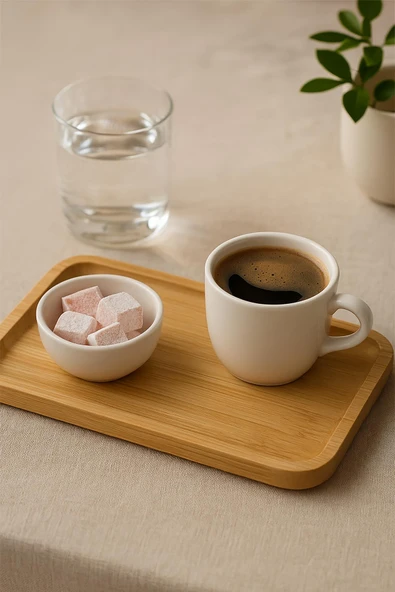 Dikdörtgen Bambu Sunumluk 14x24 cm ürün görseli 1