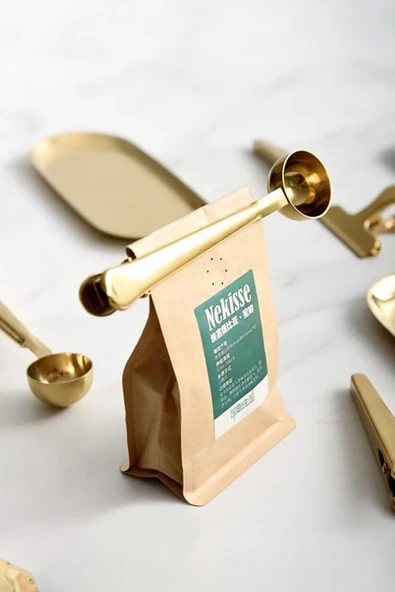 Gold Paslanmaz Çelik Mandallı Ölçü Kaşığı 15 ml ürün görseli 1