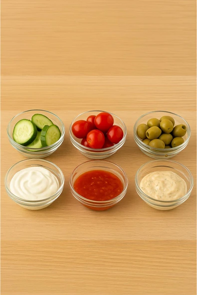 Cam Kase Seti 6 lı 155 ml - Resim 2