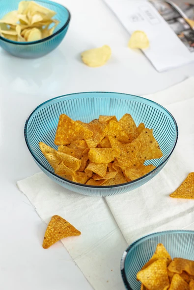 Akrilik Barok Aquamarin Orta Boy Oval Meyve & Salata Kasesi & Karıştırma Kabı / 1,6 Lt  (CAM DEĞİLDİR) - 5