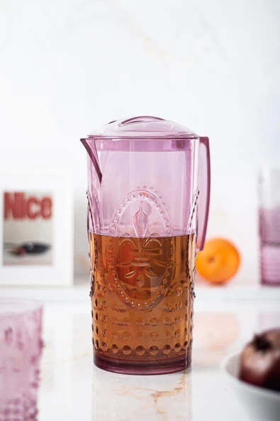 Akrilik Magic 2,3 Lt Mürdüm Sürahi ( Cam Değildir !!! ) ürün görseli 1