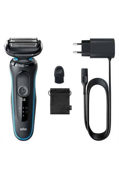 Braun Yeni Seri 5 M1000s Kablosuz Tıraş Makinesi, Autosense, Easyclean, Easyclick, Islak & Kuru - 5