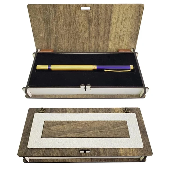 Ahşap Kutulu Roller Kalem ürün görseli 1