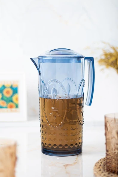 Akrilik Magic 2,3 Lt Lacivert Sürahi ( Cam Değildir !!! ) ürün görseli 1