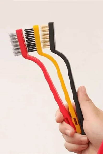 3'lü Tel Fırça Seti - Resim 3