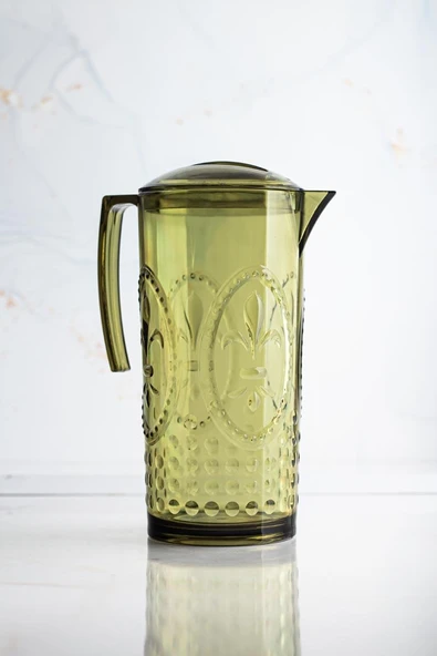 Akrilik Magic 2,3 Lt Koyu Yeşil Sürahi ( Cam Değildir !!! ) - Resim 3