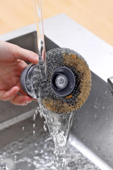 Hazneli Plastik Bulaşık Teli - Resim 3