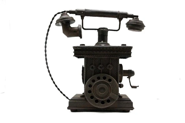 Dekoratif Metal Telefon - Resim 3