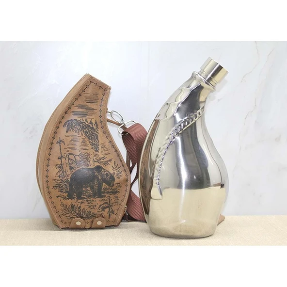 Deri Kılıflı Matara ürün görseli 1