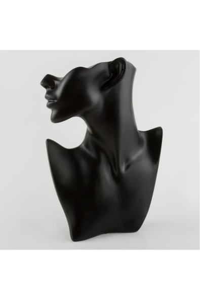 Polyester Boyalı Siyah Kolye Küpe Manken