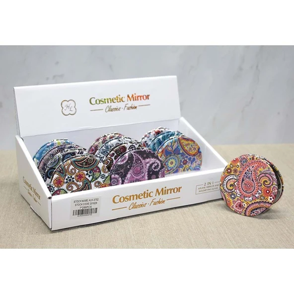 Taşlı El Aynası Yuvarlak İnce - Resim 2