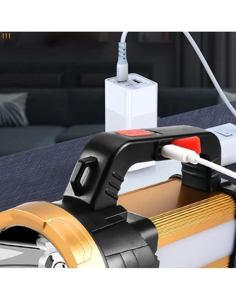 6 Mod Şarjlı EL Feneri Projektör Tipi ürün görseli 1