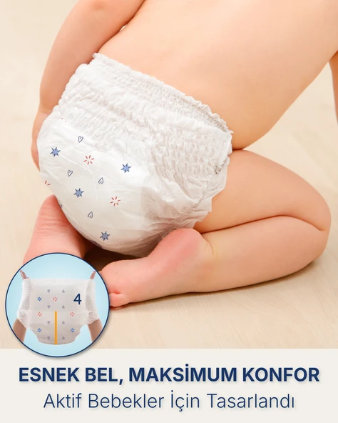 Paddlers Külot Bebek Bezi 4 Numara Maxi 30 Adet (7-14 Kg) Eko Paket - Resim 5
