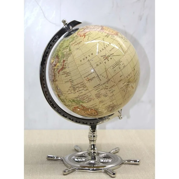 Altı Dümenli Dekoratif Dünya Küre ürün görseli 1