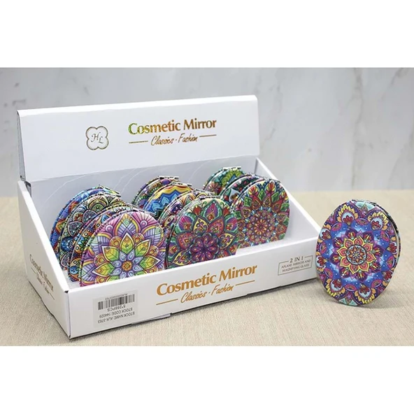 Taşlı El Aynası Oval İnce - Resim 2