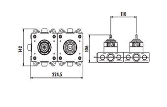 Creavit Ankastre Duş Arm. Sıva altı 3 Su Çıkış BT.DSA3000 - Resim 2