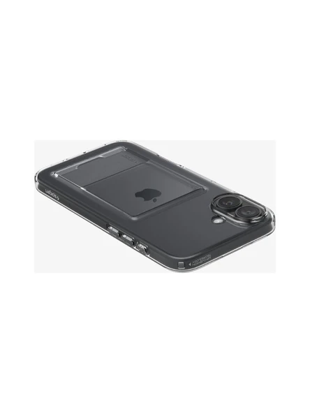Spigen iPhone 16 Plus ile Uyumlu Kılıf Crystal Slot Crystal Clear - Resim 4