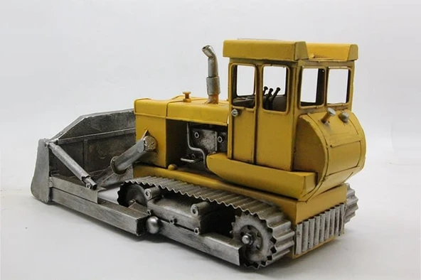 Dekoratif Metal Buldozer - Resim 3