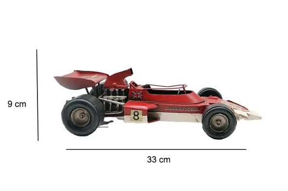 Dekoratif Metal Yarış Arabası ürün görseli 1