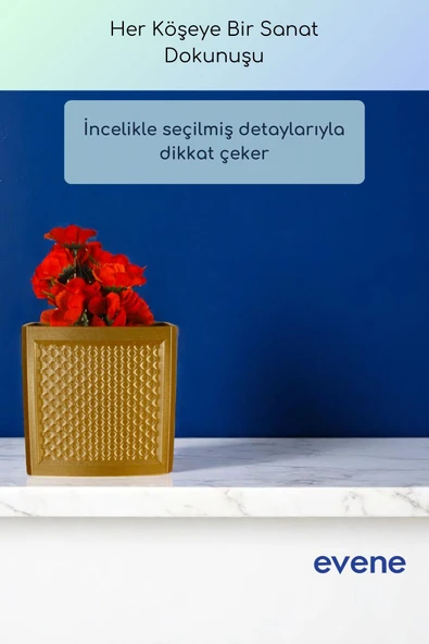 Vazo Küçük Vazo Masa Üstü Vazo Ev Dekorasyon Vazo Siyah Renk Model 92 - Resim 10