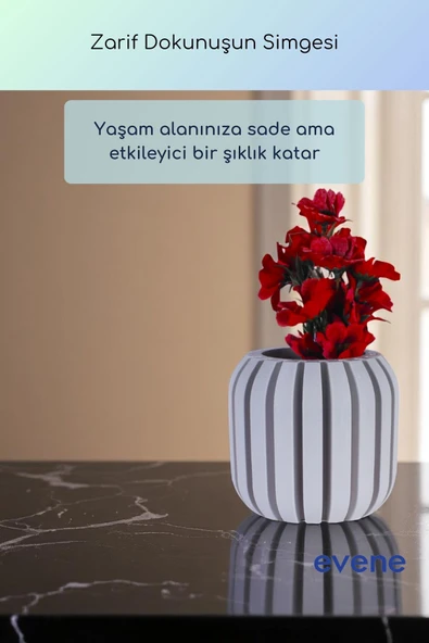 Vazo Küçük Vazo Masa Üstü Vazo Ev Dekorasyon Vazo Altın Renk Model 79 - Resim 8